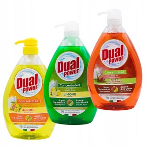 Zestaw Dual Power 3x Płyn do naczyń 1l - Aloe&Melograno + Limone + Citrus Fruits