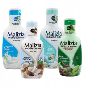 Zestaw Malizia 4x Płyn do kąpieli 1 L