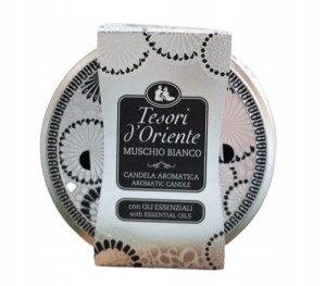 Tesori d'Oriente Świeca zapachowa Muschio Bianco 200 g
