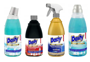 Dasty Zestaw chemii domowej - szyby, podłogi, wc, udrażniacz do rur