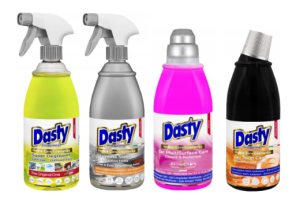 Dasty Zestaw chemii domowej - odtłuszczacz, płyn do podłóg, żel do wc