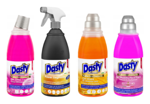 Dasty Zestaw chemii domowej - odtłuszczacz, płyn do podłóg, żel do wc