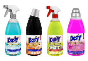 Dasty Zestaw chemii domowej - odtłuszczacz, płyn do mycia podłóg, żel do wc