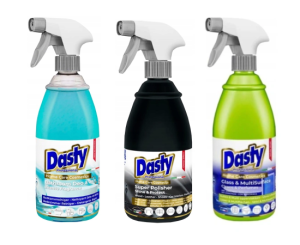 Dasty Zestaw chemii domowej - czyszczenie szyb, łazienki, skóry i drewna
