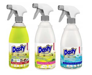 Dasty Zestaw chemii domowej - odplamiacz, odtłuszczacz, spray przeciw pleśni