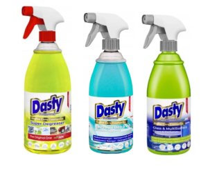Dasty Zestaw chemii domowej - Kuchnia, łazienka, szyby i lustra
