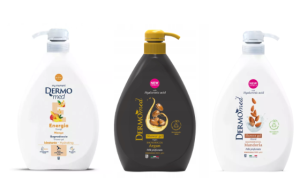 Dermomed Zestaw 3x Żel pod prysznic 1 L - Argan, Migdał, Mango