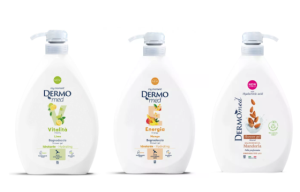 Dermomed Zestaw 3x Żel pod prysznic 1000 ml - Migdał, Mango, Limonka