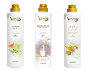 Zestaw chemii domowej Wexor - Płyn do podłóg, naczyń, płukania tkanin