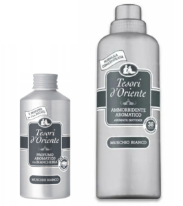 Zestaw do prania Tesori d'Oriente - płyn + perfumy Muschio Bianco