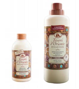 Zestaw do prania Tesori d'Oriente - płyn do płukania + perfumy Byzantium