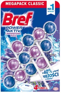Bref Power Aktiv Zawieszka do WC Lawenda 3x50 g