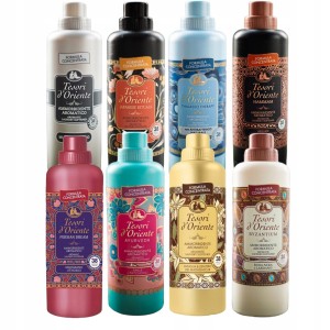 Tesori d'Oriente Zestaw 8 pięknych włoskich płynów do płukania 760 ml