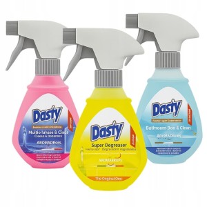 Dasty Zestaw chemii domowej - odtłuszczacz, płyn do szyb, czyszczenie łazienki 3 x 240 ml