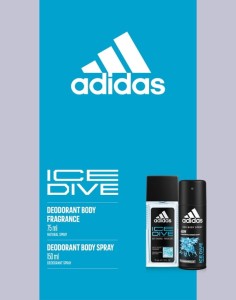 Adidas Zestaw prezentowy dla mężczyzn Ice Dive Dezodorant 75 ml + Antyperspirant 150 ml