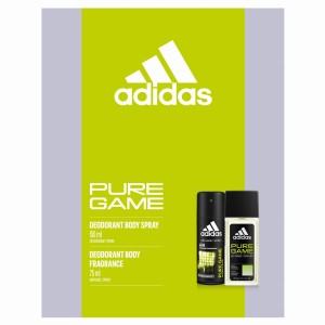 Adidas Zestaw prezentowy męski Pure Game Dezodorant 75 ml + Antyperspirant 150 ml