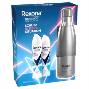 Rexona Women Zestaw prezentowy dla kobiet 2x Dezodorant 150 ml + Butelka 750 ml