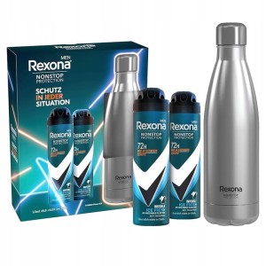 Rexona Men Zestaw prezentowy dla mężczyzn Ice Fresh 2x Dezodorant 150 ml + Butelka 750 ml