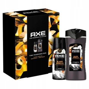 Axe Zestaw prezentowy dla mężczyzn Black Vanilla Dezodorant + Żel pod prysznic