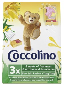 Coccolino Saszetki zapachowe do szafy Fiore del Passion e Ylang Ylang 3 szt.