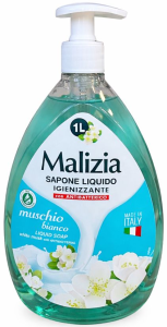 Malizia Antybakteryjne mydło w płynie Muschio Bianco 1 L