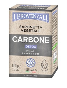 I Provenzali Mydło z węglem roślinnym do mycia twarzy 100 g