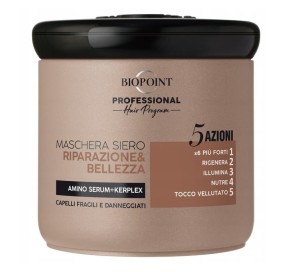 Biopoint Maska regenerująca do włosów zniszczonych 5w1 400 ml