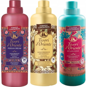 Tesori d'Oriente Zestaw 3 włoskich płynów do płukania 760 ml - PVA