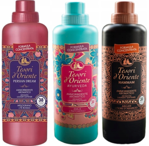Tesori d'Oriente Zestaw 3 włoskich płynów do płukania 760 ml - PAH