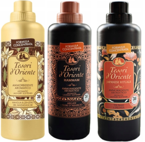 Tesori d'Oriente Zestaw 3 włoskich płynów do płukania 760 ml - VHJ
