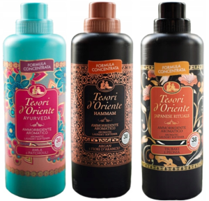 Tesori d'Oriente Zestaw 3 włoskich płynów do płukania 760 ml - AHJ