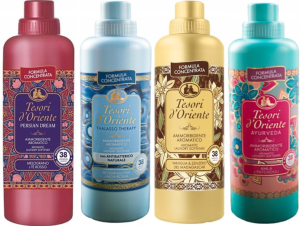 Tesori d'Oriente Zestaw 4 pięknych płynów do płukania 760 ml - PTVA