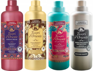 Tesori d'Oriente Zestaw 4 pięknych płynów do płukania 760 ml - PVAM