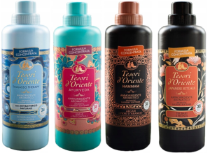 Tesori d'Oriente Zestaw 4 pięknych płynów do płukania 760 ml - TAHJ