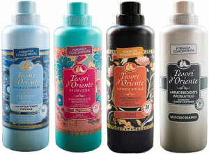 Tesori d'Oriente Zestaw 4 pięknych płynów do płukania 760 ml - TAJM