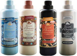 Tesori d'Oriente Zestaw 4 pięknych płynów do płukania 760 ml - TBJM