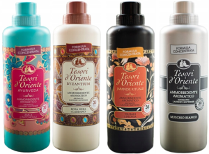 Tesori d'Oriente Zestaw 4 pięknych płynów do płukania 760 ml - ABJM