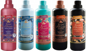 Tesori d'Oriente Zestaw 5x włoski płyn do płukania tkanin 760 ml - PTAHJ