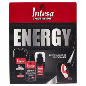 Intesa Zestaw kosmetyków dla mężczyzn Energy Żel 2w1 + Krem + Dezodorant