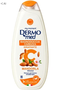 Dermomed Nawilżający żel pod prysznic z kwasem hialuronowym Migdał 650 ml