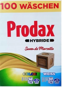 Prodax Duopack Proszek do prania kolorowych i białych tkanin 5,2 kg + 1,3 kg