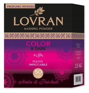 Lovran Proszek do prania tkanin kolorowych i czarnych Amla & Patchuli 2,5 kg