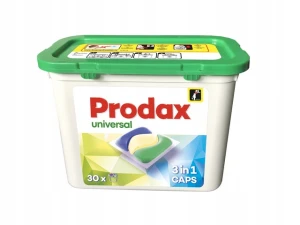 Prodax Uniwersalne kapsułki do prania 3in1 30 szt.