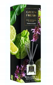 Green Fresh Patyczki zapachowe Bergamot & Patchouli 100 ml